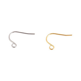 50pcs Kết quả móc tai bằng thép không gỉ không gỉ Hook DIY Earring Cung cấp Phụ kiện Đồ trang sức để làm Bông tai màu sắc: G0229-G0230