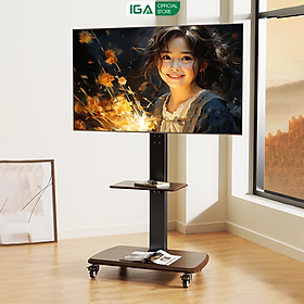 Mua Giá treo tivi di động khung thép không gỉ phù hợp nhiều loại tivi có kệ để đồ thương hiệu IGA - GM173