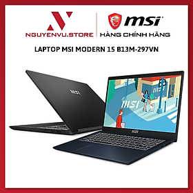 Mua Laptop MSI Modern 15 B13M-297VN (Intel Core i7-1355U | 16GB | 512GB | Intel Iris Xe | 15.6 inch FHD | Win 11 | Đen) - Hàng Chính Hãng