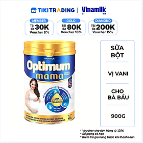 Sữa bột Vinamilk Optimum Mama Gold - Hộp thiếc 900g
