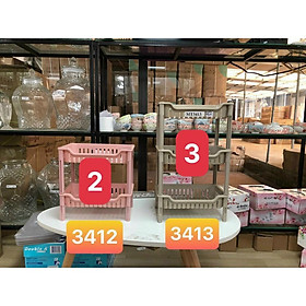 Xả Kho - Kệ nhựa 2 tầng, 3 tầng đa năng nhiều màu