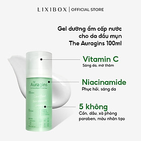 Hình ảnh Gel dưỡng ẩm ngừa mụn, giảm thâm The Auragins Skin Rescue Brightening Gel Cream 100ml