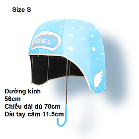 Ô dù họa tiết hoạt hình dễ thương Cartoon Helmet Sun Umbrella Kids