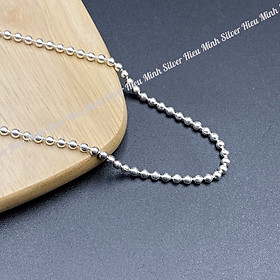 Dây Chuyền Vòng Cổ Bé Trai Bạc Ta Không Xi Mạ Bạc Hiểu Minh DTE082