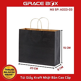 Mua Túi Giấy Kraft Nhật Bản Cao Cấp - Màu Đen