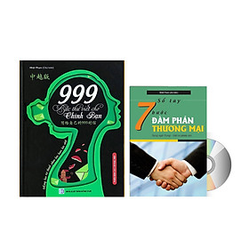 Sách- Combo 2 sách 999 bức thư viết cho chính mình song ngữ Trung việt có phiên âm MP3 nghe + Sổ tay 7 bước đàm phán thương mại (Trung – Pinyin – Việt) +DVD tài liệu