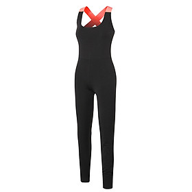 Women Yoga Jumpsuit Quick Dry Backless Stretchable Breathable One-Piece Sports Pants Workout Fitness Gym Sportswear