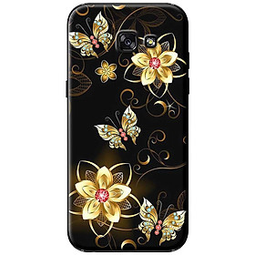 Ốp lưng  dành cho Samsung Galaxy A3 (2017) mẫu Hoa bướm vàng