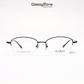 Gọng kính cận, Mắt kính giả cận kim loại Form xẻ cước Nữ Beagle - GlassyZone