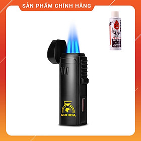 Mua Hột Quẹt Bật Lửa Khò 3 Tia H179A Có Đục Kiêm Giá Đỡ Xì Ga - Nhiều Màu