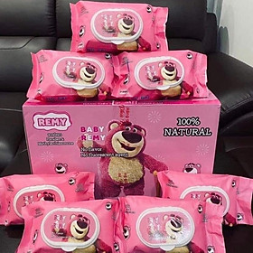 Mua Khăn Giấy Ướt Baby Remy Gấu Dâu Phú Đạt 120 PCS Có Tem Chống Giả