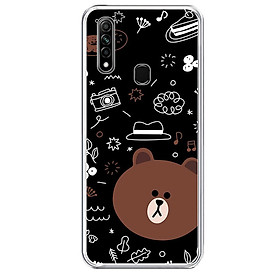 Ốp Lưng Dẻo Cho Điện Thoại Oppo A31 / A8 - 01282 0156 BROWN05 - Hàng Chính Hãng
