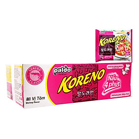 Thùng 24 Gói Mì vị Tôm Koreno 100g