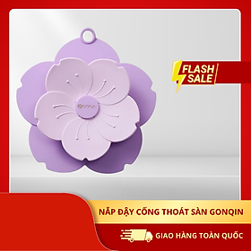 Nắp Đậy Cống Thoát Sàn GonQin Đệm Silicone - Chống Côn Trùng,Chống Muỗi Thiết Kế Hoa Anh Đào