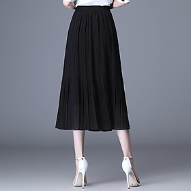 ️Thời Trang Công Sở️ Chân Váy Xếp Ly Nữ, Váy Đen Dáng Dài Midi 75cm 2 lớp, Mẫu Dập Ly 45-58kg Mặc Vừa