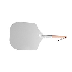 Aluminum Pizza Paddle with Wooden Handle Convenient for Kitchen