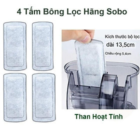 4 Miếng Lọc Thay Thế Cho Máy Lọc Thác Hồ Cá SOBO WP308H, WP408H, WP508H