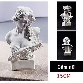 Tượng Cầm nữ Hy Lạp 15cm
