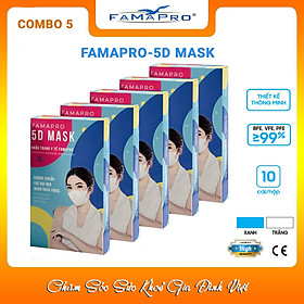 Khẩu trang kháng khuẩn Famapro 5D Mask Kháng khuẩn, virus