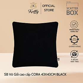 Mua Scatter Box Vỏ Gối cao cấp nhập khẩu Ireland Anh Quốc CORA Màu đen kích thước 43X43CM Phong cách hiện đại