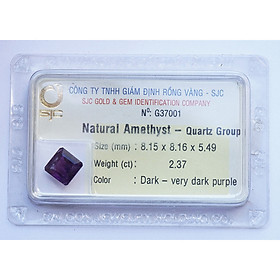 Mua Mặt đá thạch anh tím Amethyst tự nhiên mài giác vuông