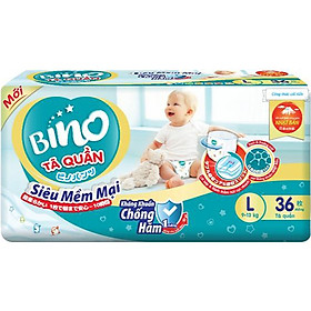 Tã Quần Bino Kháng Khuẩn Size L36 (9-13kg)