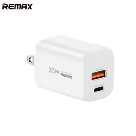 Mua Củ sạc nhanh 30W công nghệ GaN Remax RP-U6 chuẩn kép QC+PD - Hàng chính hãng