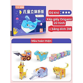 Xếp giấy Origami, xếp hình 3D vui nhộn cho bé sáng tạo