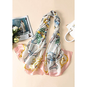 Khăn Choàng Cổ Lụa Hàng Châu Thời Trang- KLHC8302 (90 x 180cm)