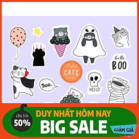 Combo 10 sheet sticker dán đồ chơi cực xinh xắn, phù hợp cho sổ tay, laptop, mũ bảo hiểm và vali.