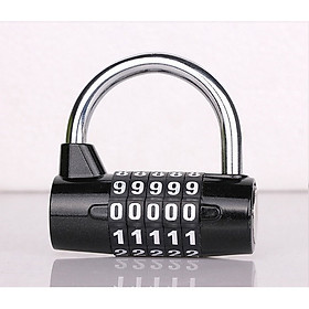 Ổ khóa du lịch mở số- Móc khóa số 5 số để khóa ba lô, hành lý, dành cho các chuyến đi xa, du lịch đảm bảo an toàn, nhiều màu, giao màu ngẫu nhiên+ Tặng kèm hình dán ngẫu nhiên