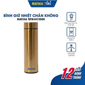 Mua Bình Giữ Nhiệt Inox MATIKA MTK-HC3500 Hiển Thị Nhiệt Độ Dung Tích 500ml - Hàng Chính Hãng