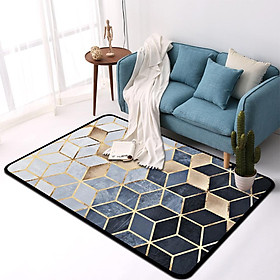 Nordic Style Fashion Geometric Cube Pattern Carpet for Livingroom Table Bedside