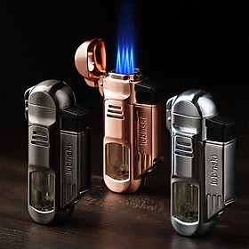 Mua Vỏ Hột Quẹt Bật Lửa Khè Gas Lubinski YJA-10027 Khò 4 Tia Cực Mạnh Có Đục Tiện Lợi Thân Vỏ Hột Quẹt Bật Lửa Trong Suốt Nhìn Rõ Lượng Gas