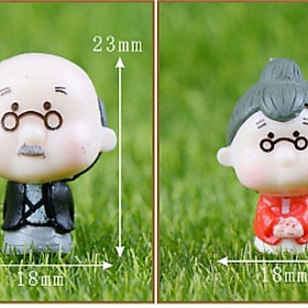 Mua Tiểu cảnh Ông bà già nhỏ  charm slime  trang trí tiểu cảnh terrarium  decor mô hình