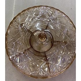 Mua Khay đựng mứt tết bằng nhựa trong Acrylic màu vàng