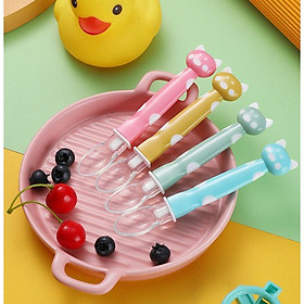 Mua Thìa ăn dặm Silicone hình mèo siêu mềm an toàn cho bé