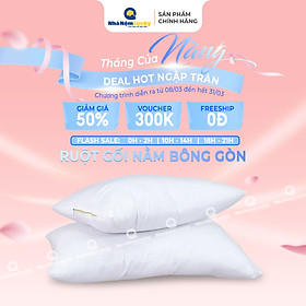 Mua Gối Nằm Fiber Lucky - Gối Nằm Sinh Viên - Kích thước 40x60  50x70