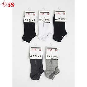 Combo 5 Đôi Tất Nam, Vớ Nam 5S Cổ Ngắn Kháng Khuẩn, Khử Mùi Thấm Hút Mồ Hôi Tốt
