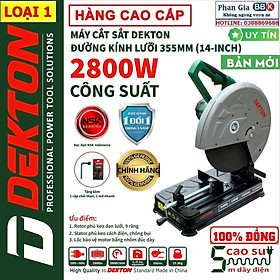 Máy Cắt Sắt 355MM Dekton DK-2800PLUS / 2800W / Dòng Công Nghiệp