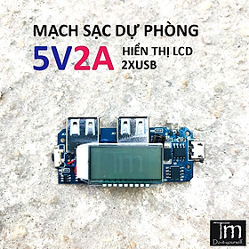 Mua Mạch Sạc Dự Phòng 2A Hiển Thị LCD Giá Rẻ