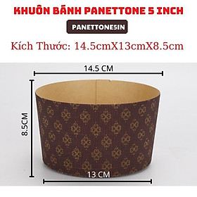 Mua Bộ 10 khuôn Cúp Giấy PANETTONE 5 INCH Đáy 13 CM - CBPANETTONE5IN