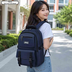 Balo Cao Cấp Chống Nước Nhiều Ngăn Tiện Lợi Xbags Dark Blue Êm Vai Thoáng Khí Thời Trang Hiện Đại Xb 3202!