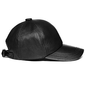 Nón/Mũ nam da cừu cao cấp - BHY1955 Mũ lưỡi trai. Đội 4 mùa. Thông hơi không nóng bí