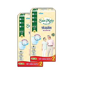 [Mẫu mới] Combo 2 Tã quần SunMate siêu mềm mại G1 mới size M-18+2 miếng