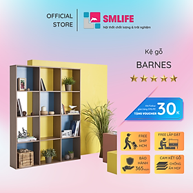 Mua Giá sách bằng gỗ kết cấu chắc chắn SMLIFE Barnes