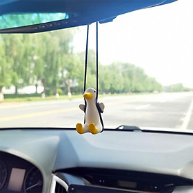 Super Cute Swing Duck Mirror Hanging Car Interior Accessories