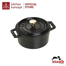 Nồi Gang Tròn Staub Màu Đen - Nhiều Kích Cỡ