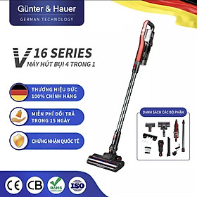 Mua Günter & Hauer Máy Hút Bụi Cầm Tay Máy Hút Bụi Không Dây Sạc Điện 4 Trong 1 Đầu Chổi Một Máy Đa Năng V16 - Hàng chính hãng