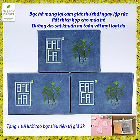 Xà bông sinh dược bạc hà sạch khuẩn, tạo cảm giác tươi mát